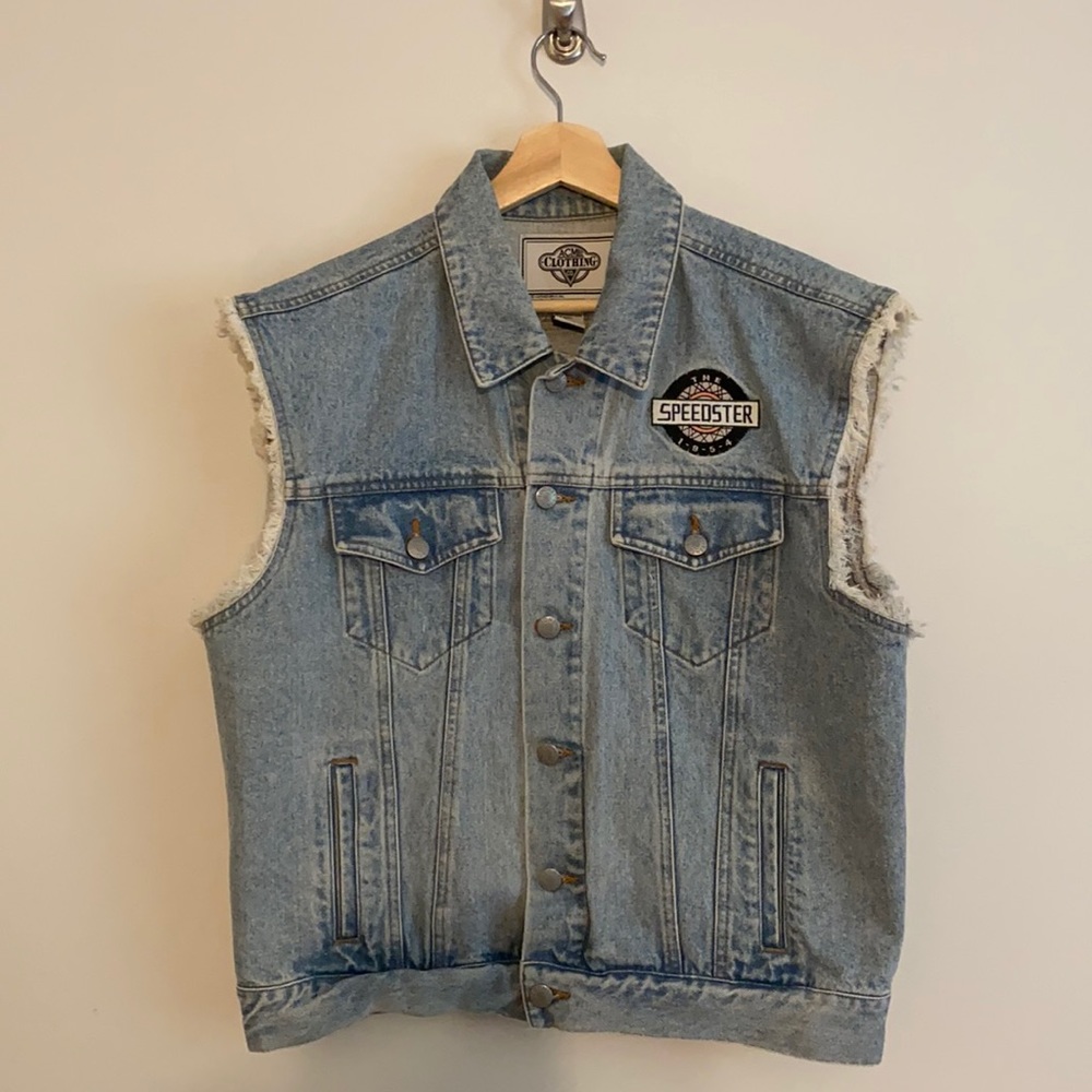 Vintage 90s Acme Denim "The Speedster" Taz Vest